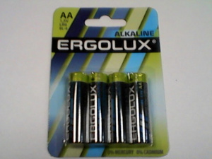 Э/п LR6 Alkaline BL-4 Ergolux