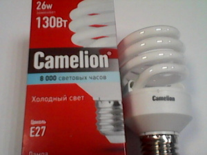 Лампа CF26-AS-T2/842/E27 CAMELION Е 27