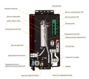 Котел электрический настенный одноконтурный NAVIEN EQB-08HW
