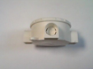 Коробка распр. ОП КРК d70х30 3-рожковая белая