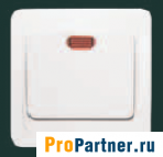 ЛОНДОН выкл. 1-кл., с/у, 10А, 220В, белый