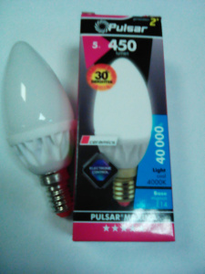 Лампа ALM-C-5E14-4000-C Pulsar свеча