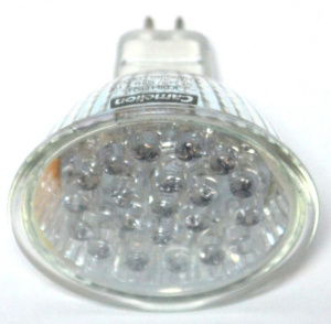 Лампа JCDR-LED21 220V green  Camelion