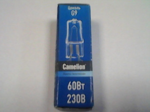 Лампа G9 60W 220V CL CAMELION