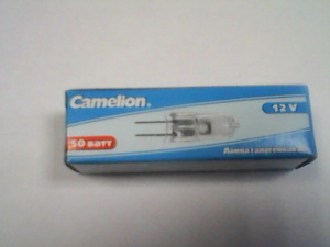 Лампа JC 50W g6,35 12V CAMELION