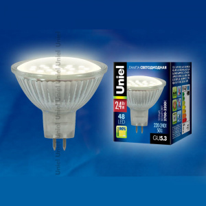 Лампа LED-JCDR-SMD-2,4W/NW/GU5,3 Uniel