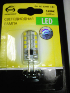 Лампа LED G4 SMD 3W 4200K Elektrostandard