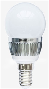 Лампа  Led Globe 3W E14 4100K Gauss
