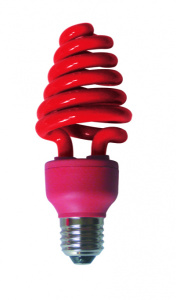 Лампа Spiral 12W E14 red  Ecola