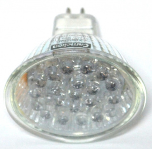 Лампа JCDR-LED21 220V green  Camelion